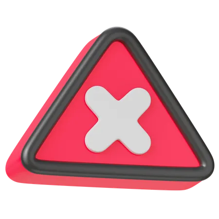 Cancel Symbol  3D Icon