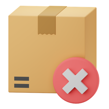 Cancelamento de entrega  3D Icon