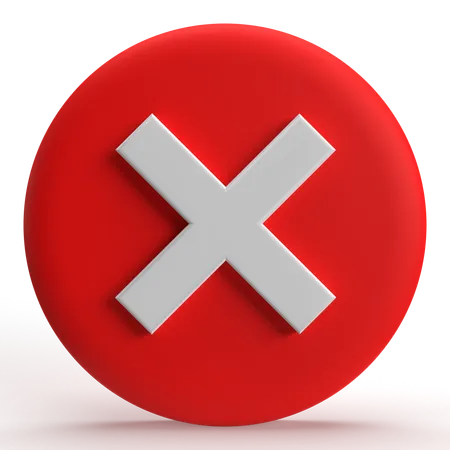 Cancelar  3D Icon