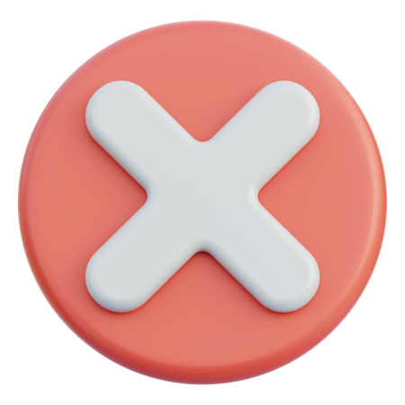 Cancelar  3D Icon