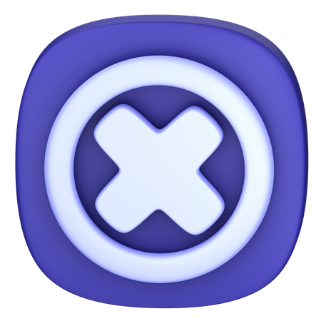 Cancelar  3D Icon