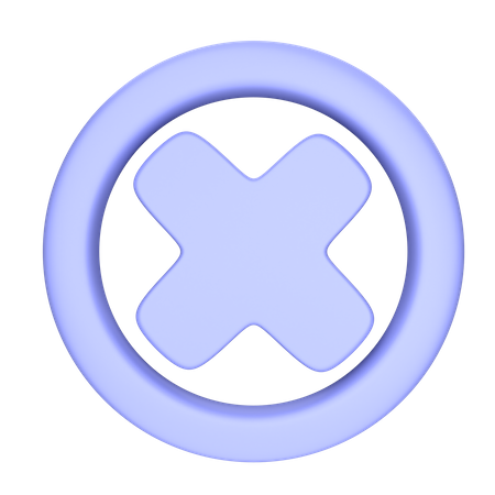 Cancelar  3D Icon