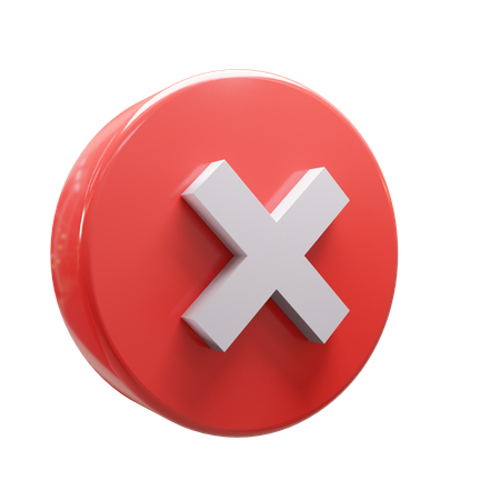 Cancelar  3D Icon