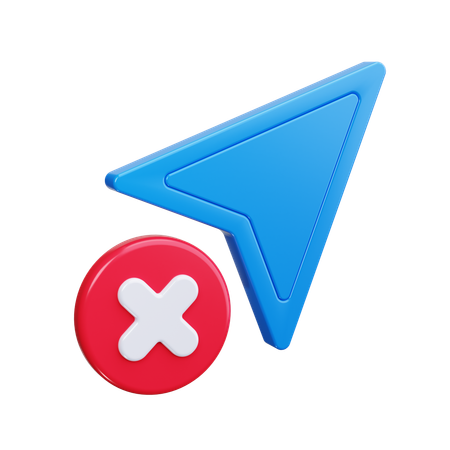 Cancelar clique  3D Icon