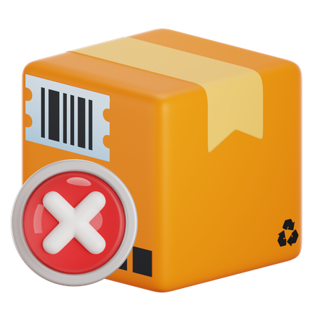 Cancelar pacote  3D Icon