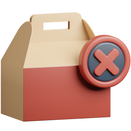 Cancelar pedido de comida  3D Icon