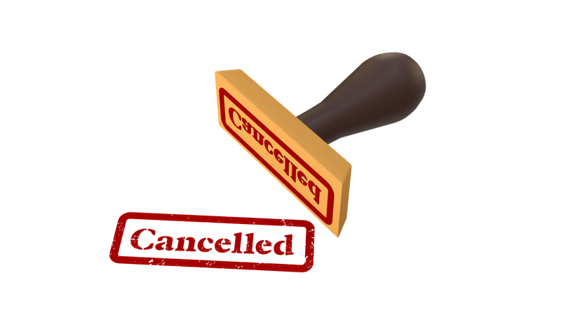 Cancelled  3D Icon