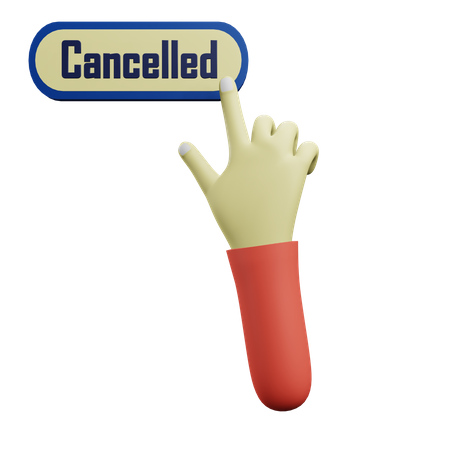 Cancelled Click  3D Icon