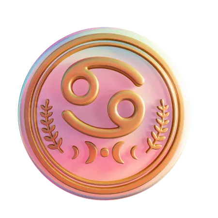 Cancer Astrology Sign  3D Icon