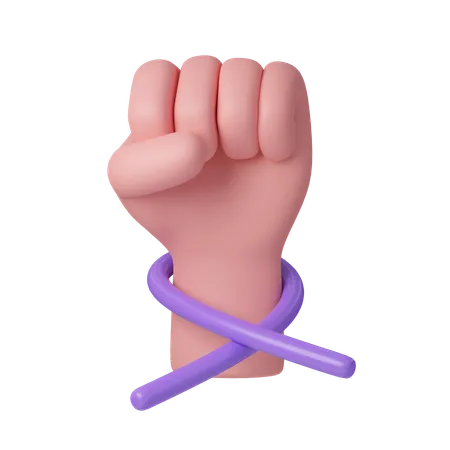Cancer Awareness Purple Ribbon With Support World Cancer Day Concept February 4 Raise Awareness Prevention Detection Treatment Icon Design 3 D Illustration 3D Icon
