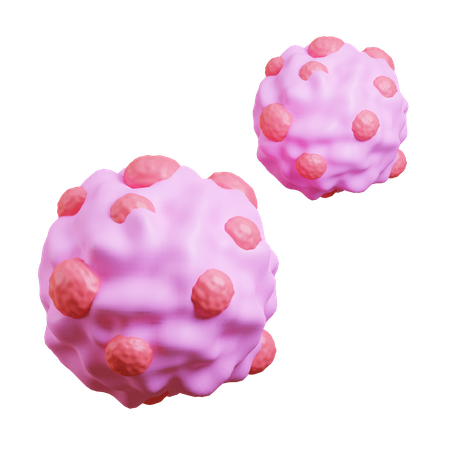 Cancer cells 3D Illustration