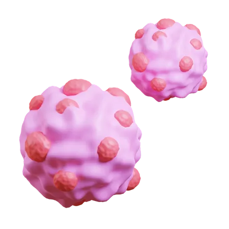 Cancer cells 3D Icon