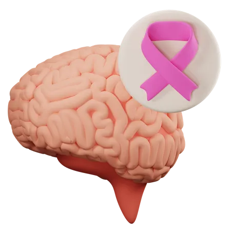 Cancer cerebral  3D Icon
