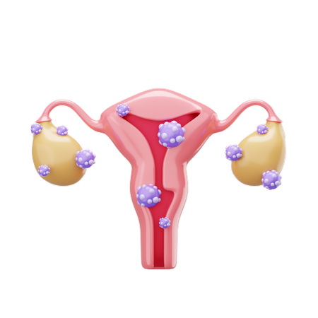 Câncer cervical  3D Icon