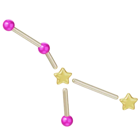 Cancer Constellation  3D Icon