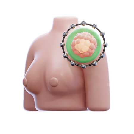 Cáncer de mama  3D Icon