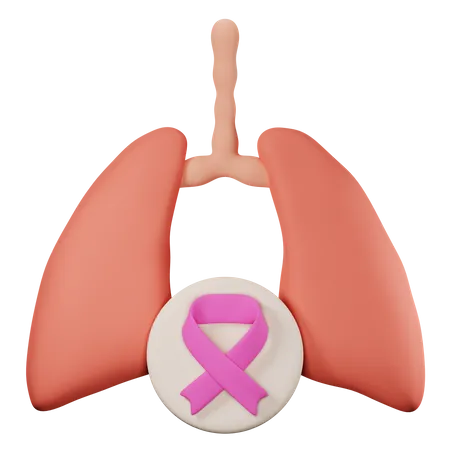 Câncer de pulmão  3D Icon