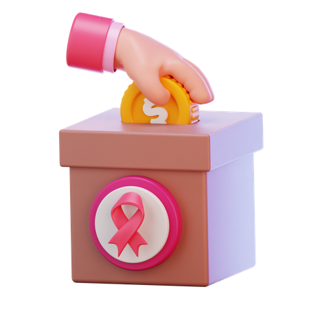 Cancer Donation  3D Icon