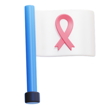 Drapeau du cancer  3D Icon