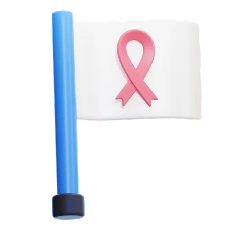 Drapeau du cancer  3D Icon