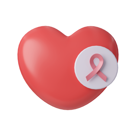 Cancer du coeur  3D Icon