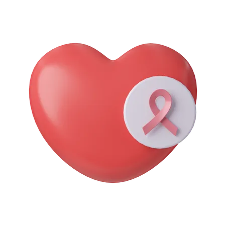 Cancer du coeur  3D Icon