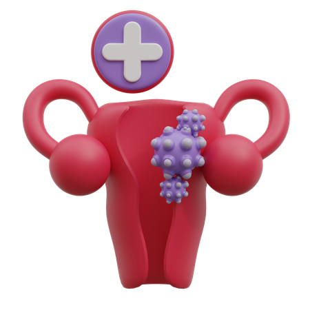Cancer du col de l'utérus  3D Icon