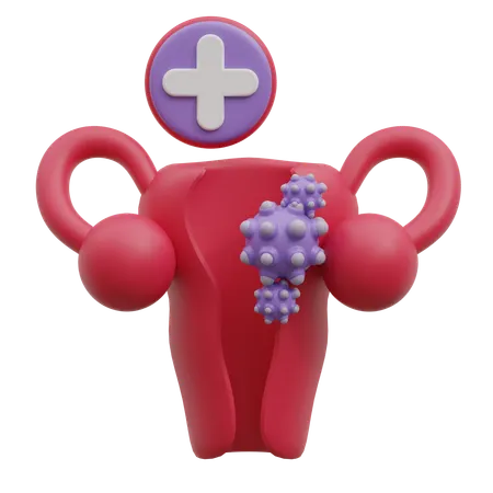 Cancer du col de l'utérus  3D Icon