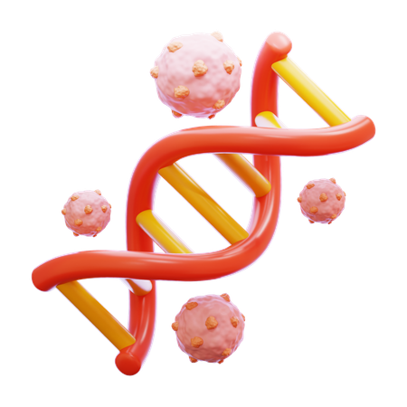 Câncer no DNA  3D Icon