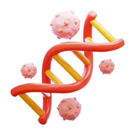 Câncer no DNA  3D Icon