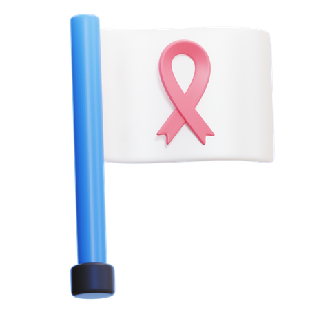Cancer Flag  3D Icon