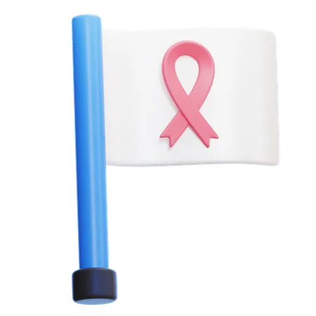 Cancer Flag  3D Icon