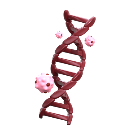 Cancer in DNA  3D Icon