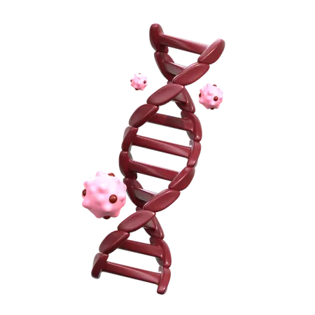 Cancer in DNA  3D Icon
