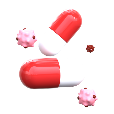 Cancer Pills  3D Icon