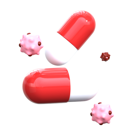 Cancer Pills  3D Icon