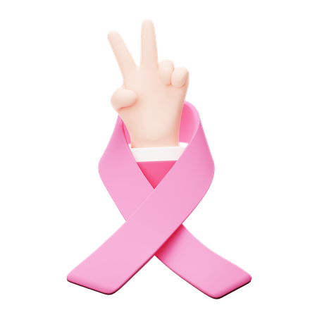 Cancer Ribbon  3D Icon