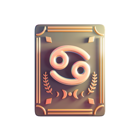 Cancer Zodiac Sign  3D Icon