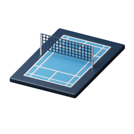 Cancha de badminton  3D Icon