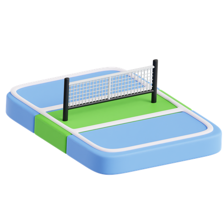 Cancha de pickleball  3D Icon