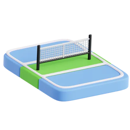 Cancha de pickleball  3D Icon