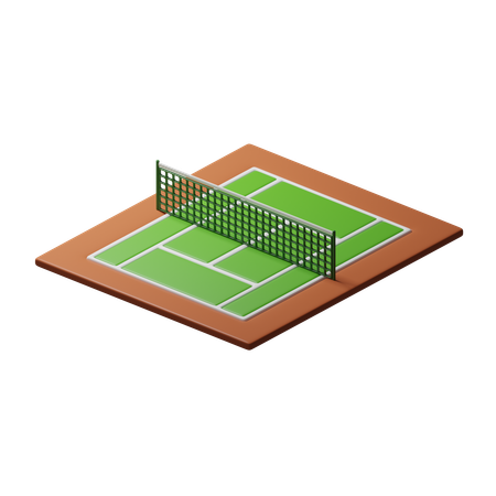 Pista de tenis  3D Icon