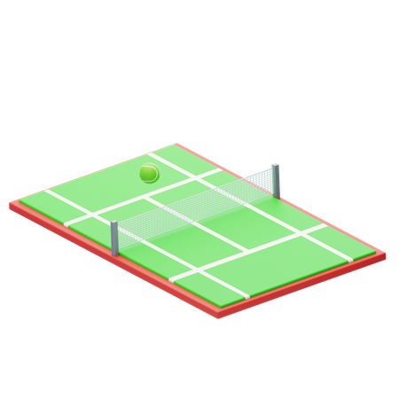 Pista de tenis  3D Icon