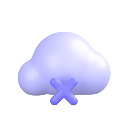 Cancle-cloud1 3D Icon