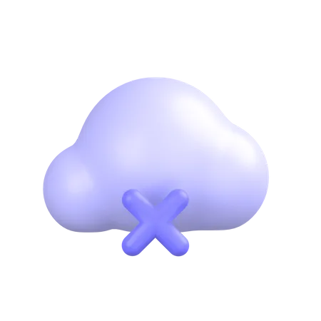 Cancle-cloud1 3D Icon