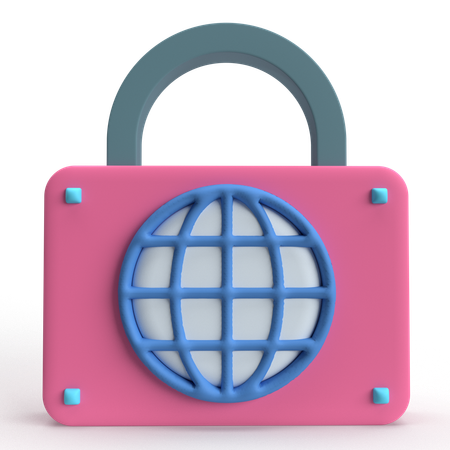 Candado del navegador  3D Icon