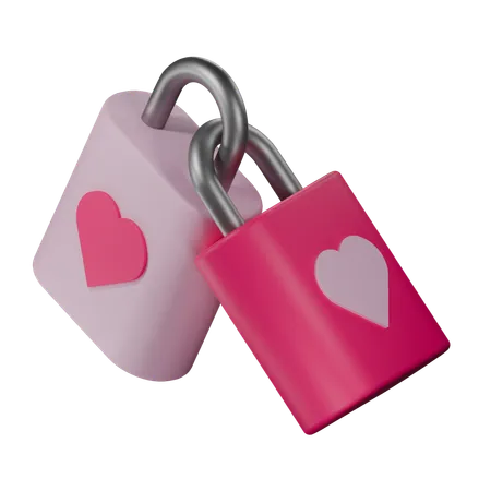 Cerraduras de amor  3D Icon