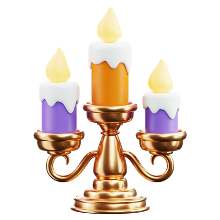 Candelabro espeluznante  3D Icon