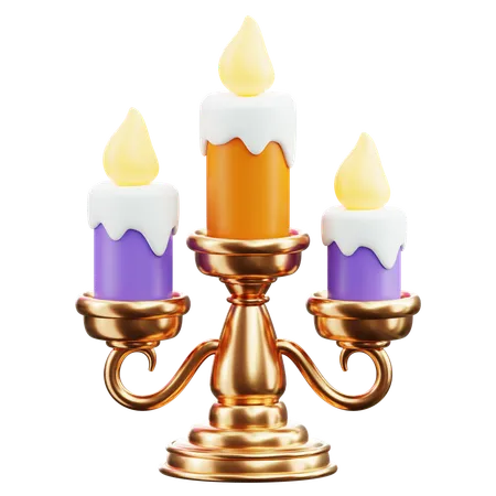 Candelabro espeluznante  3D Icon