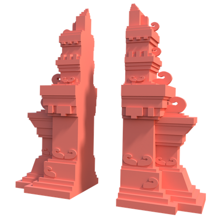 CANDI BENTAR BALINESE GATE  3D Icon